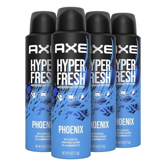 AXE Phoenix | Deodorant Spray 48 Hour Odor Protection Crushed Mint and Rosemary Deodorant without Aluminum and without Residue